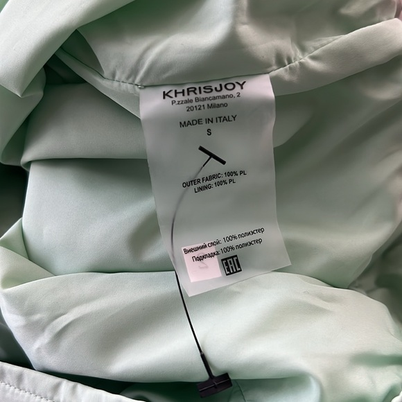 KHRISJOY Casual Pants in Mint Green, Size S - Made in Italy NEW w/o Tag $537 - Picture 12 of 14